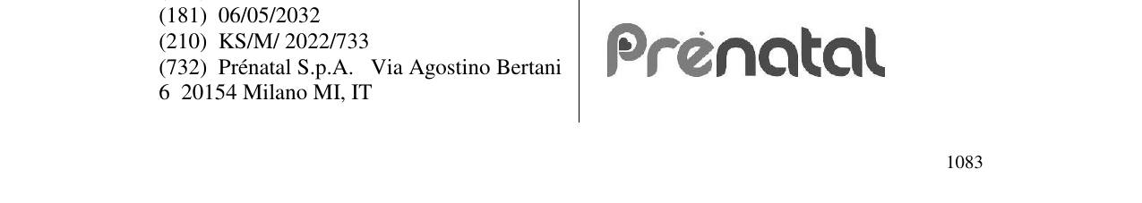 Zëri i markës Prenatal në buletin