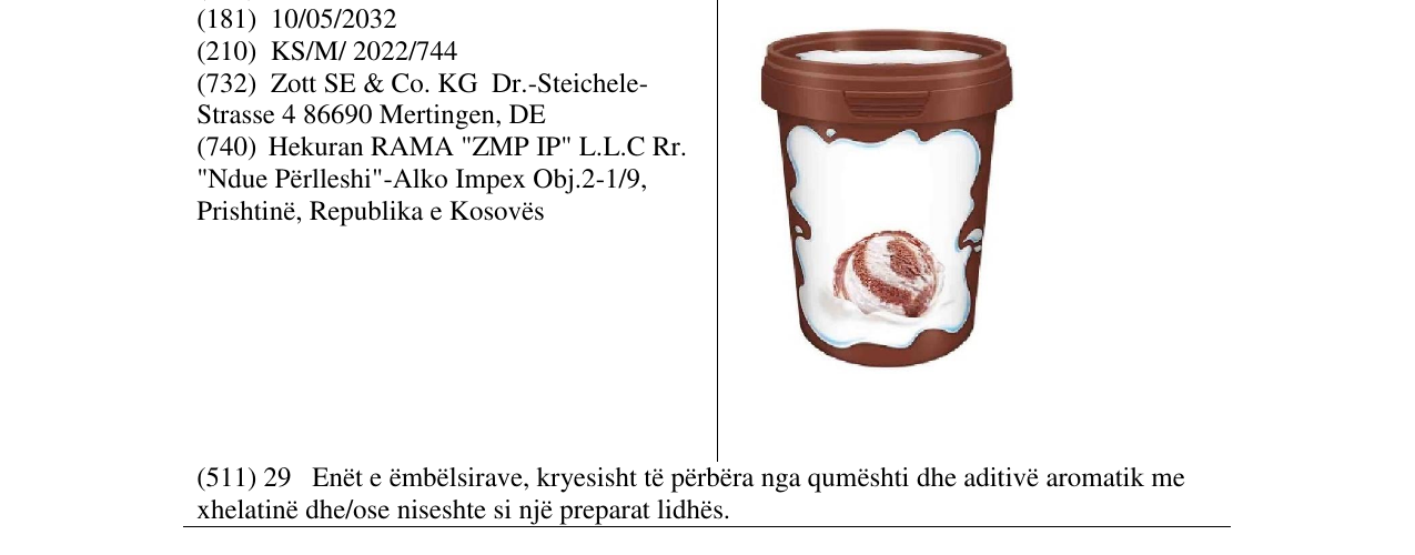 Zëri i markës Markë figurative në buletin