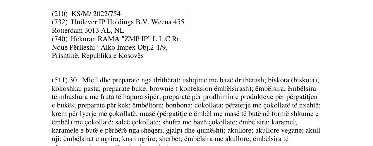 Zëri i markës BEN & JERRY'S në buletin