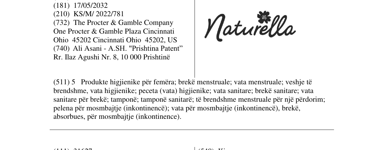 Zëri i markës Naturella në buletin