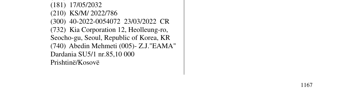 Zëri i markës Kia në buletin