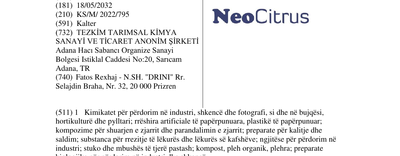 Zëri i markës Markë figurative në buletin