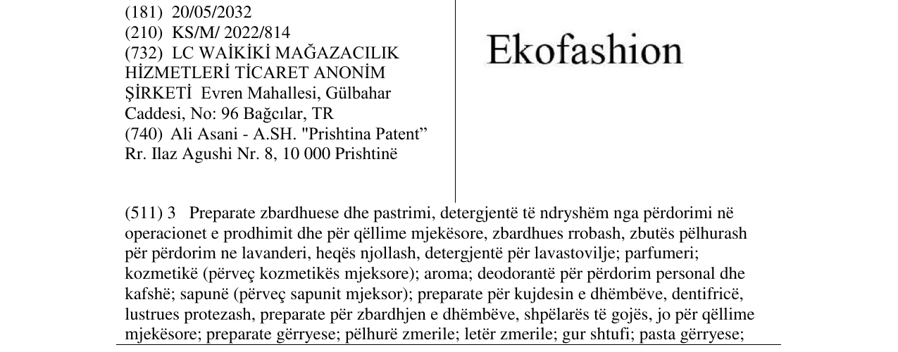 Zëri i markës Ekofashion në buletin