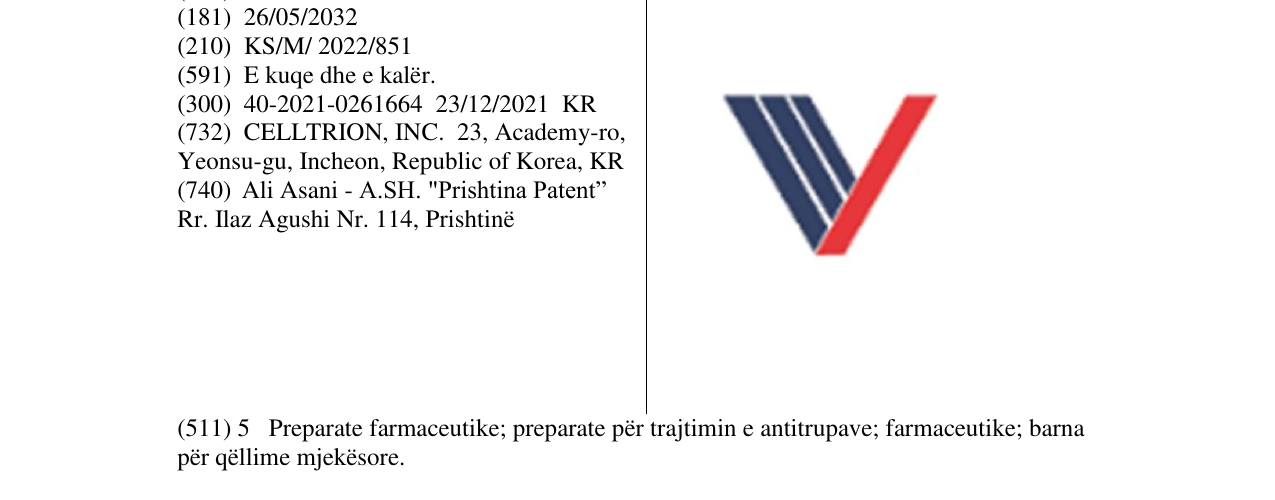 Zëri i markës Markë figurative në buletin