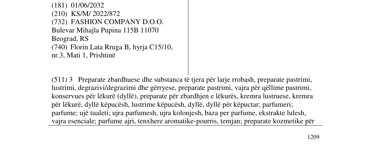 Zëri i markës SHOEZEN në buletin