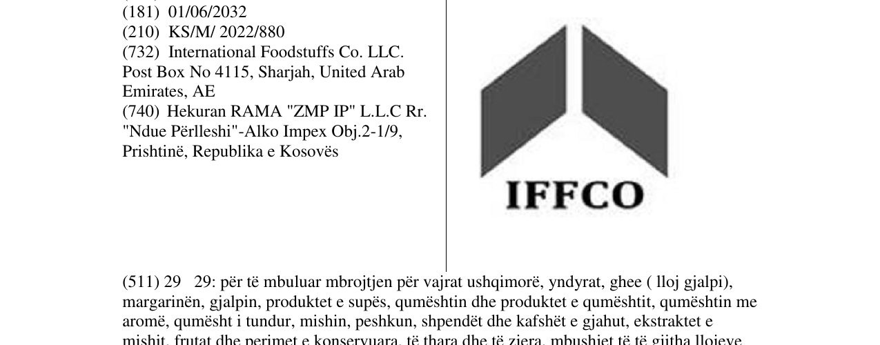 Zëri i markës Markë figurative në buletin