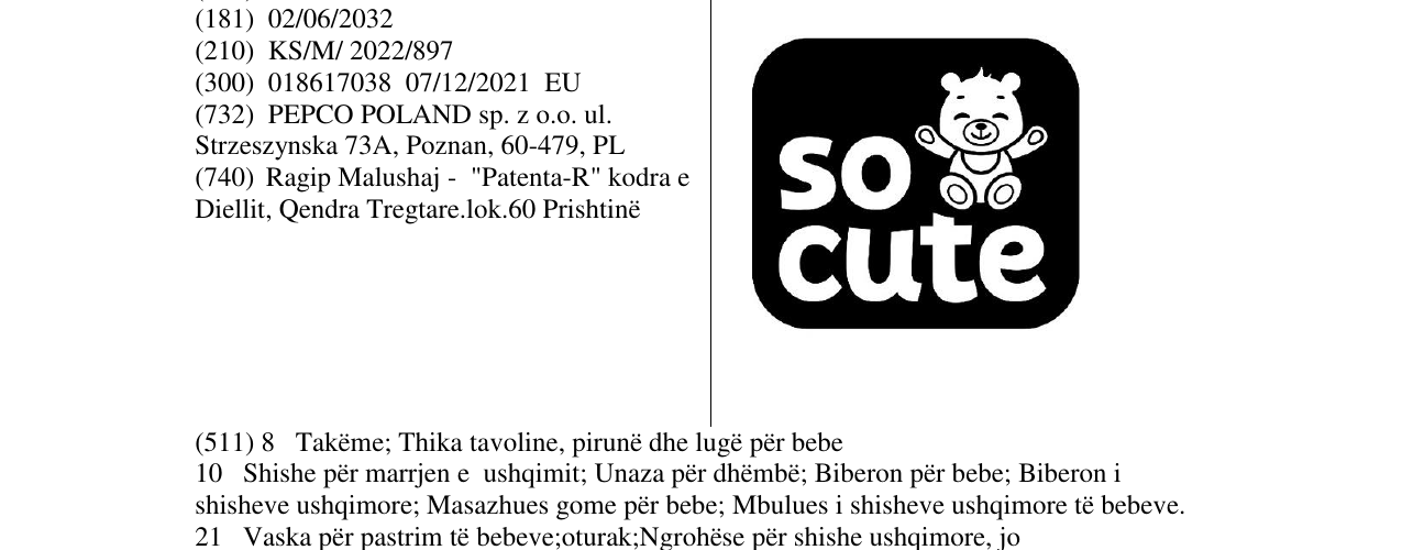 Zëri i markës so cute në buletin
