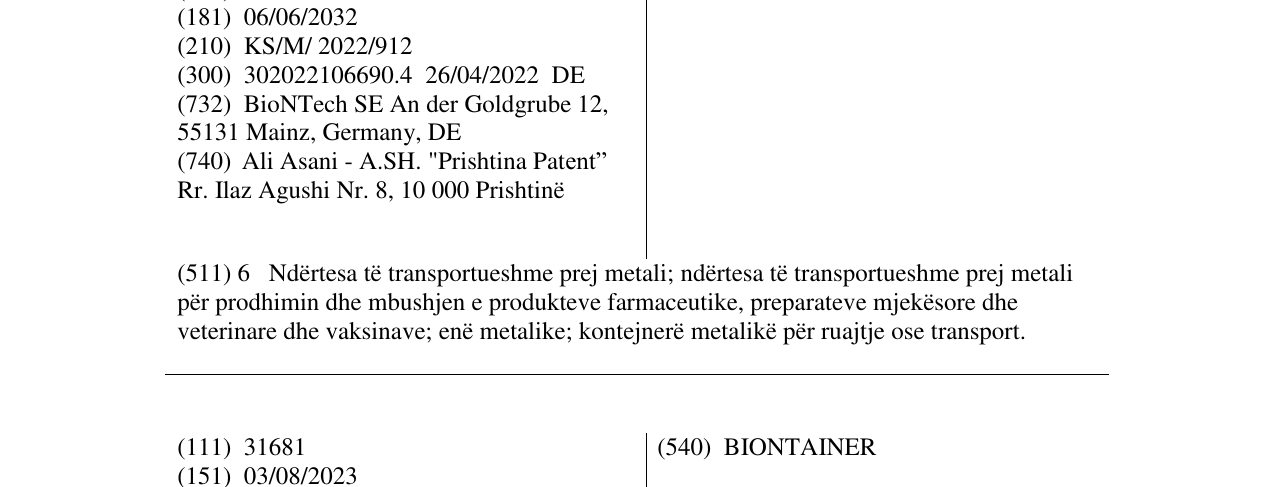 Zëri i markës BioNTainer në buletin