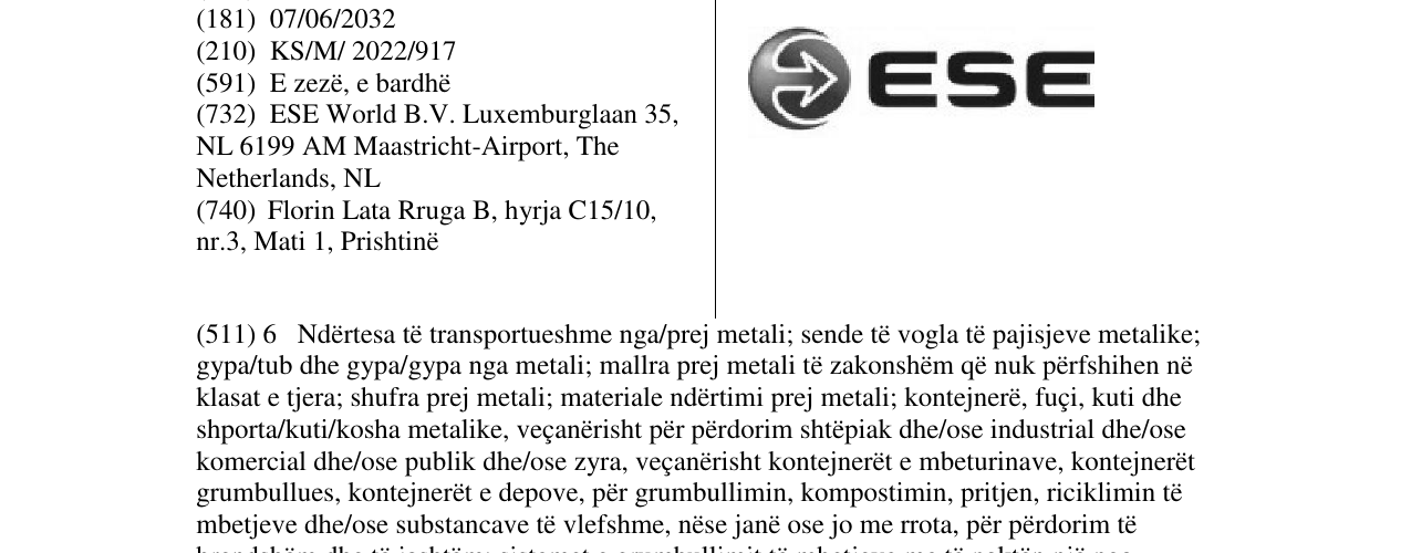 Zëri i markës ESE në buletin