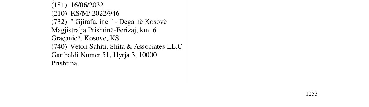 Zëri i markës TOK në buletin