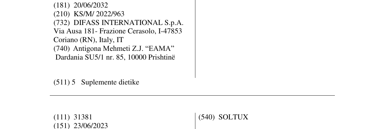 Zëri i markës CEBROTILE në buletin