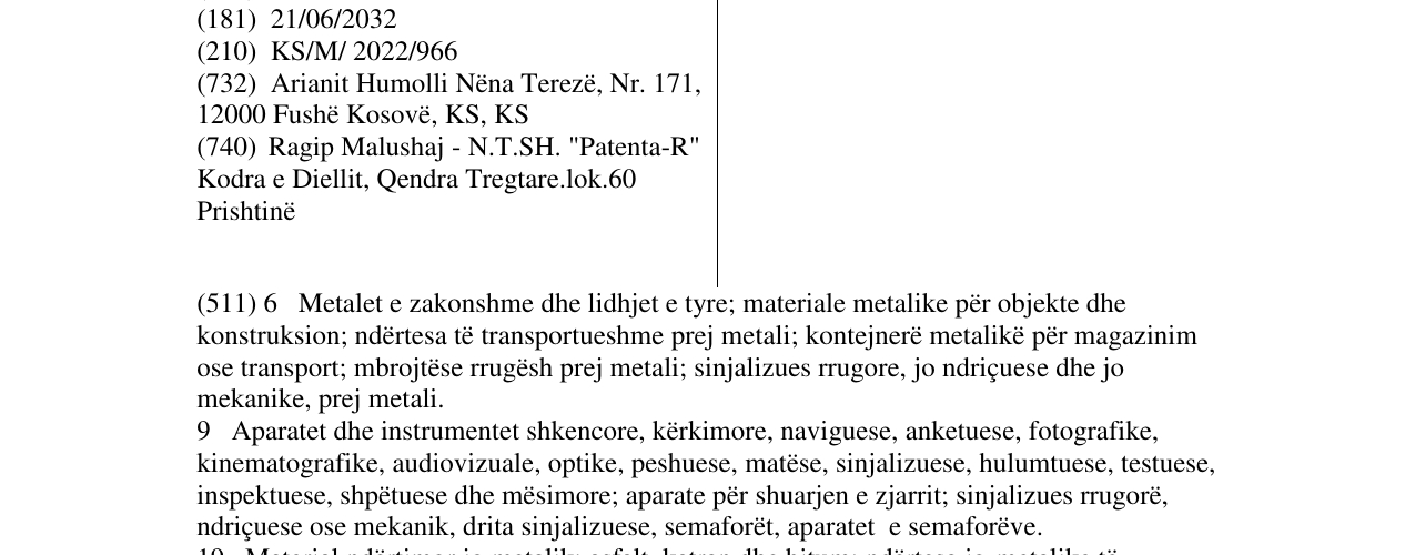 Zëri i markës APR në buletin
