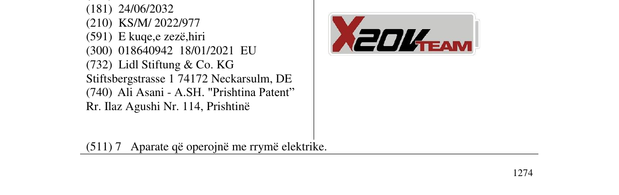 Zëri i markës X2OV TEAM në buletin