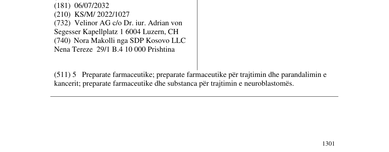 Zëri i markës IFINWIL në buletin