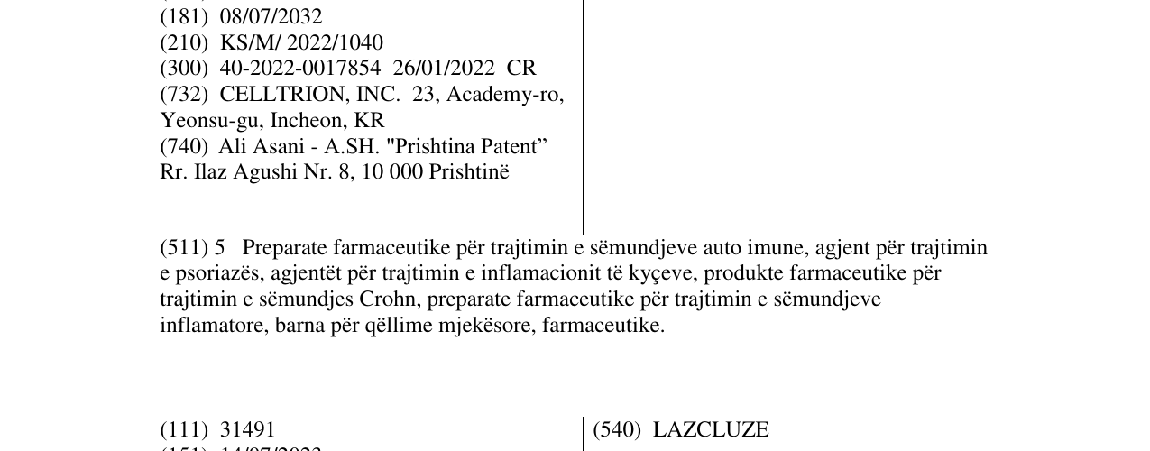 Zëri i markës Qoyvolma në buletin
