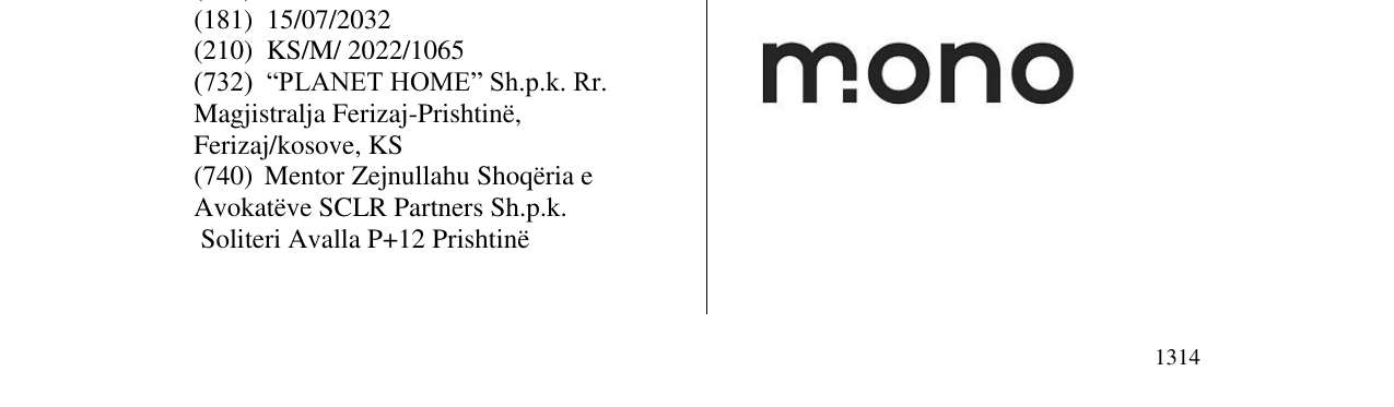 Zëri i markës MONO në buletin