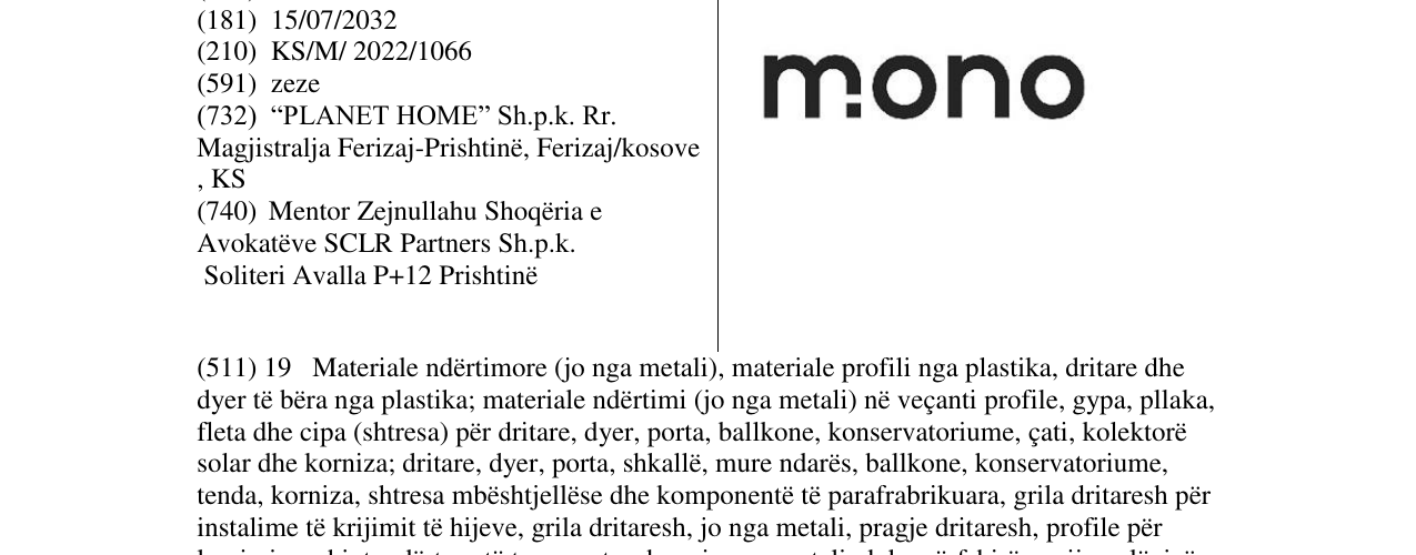 Zëri i markës mono në buletin