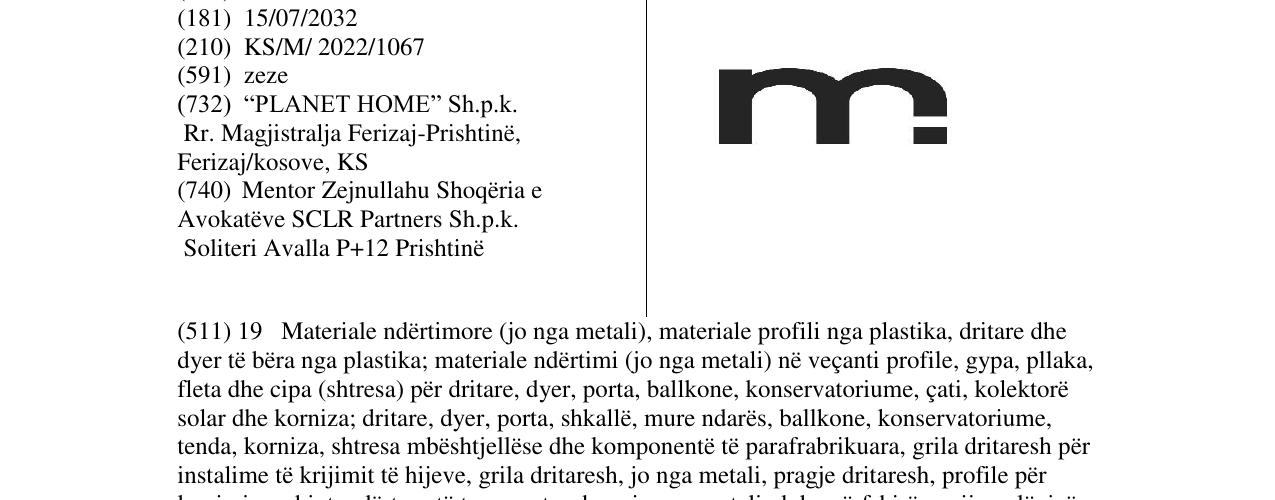 Zëri i markës M në buletin