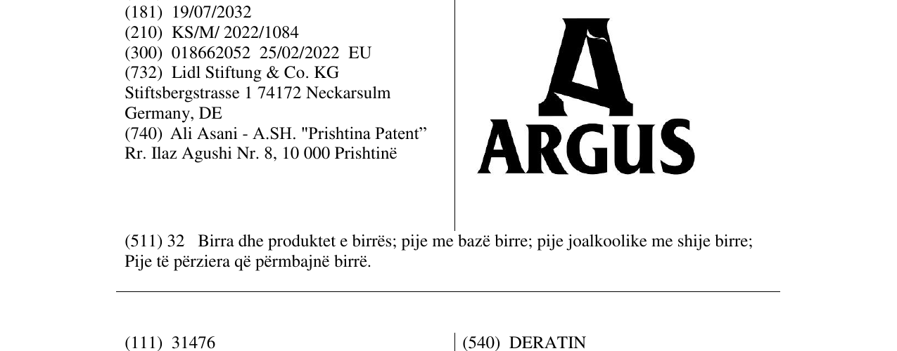 Zëri i markës Markë figurative në buletin