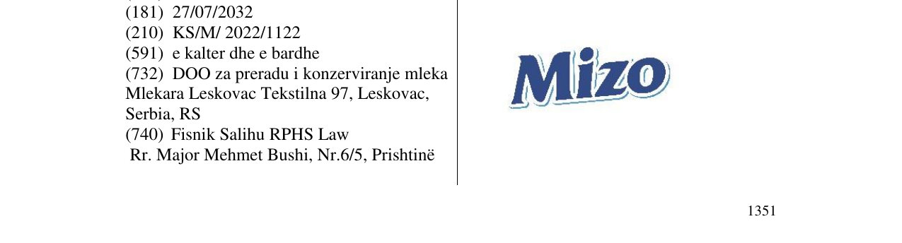 Zëri i markës Mizo në buletin
