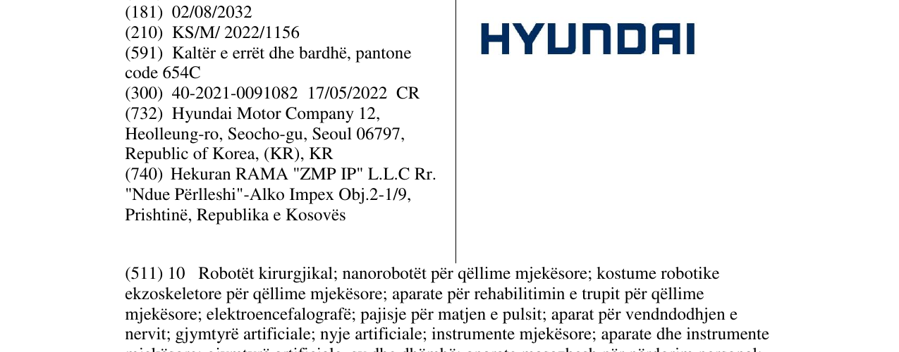 Zëri i markës HYUNDAI në buletin