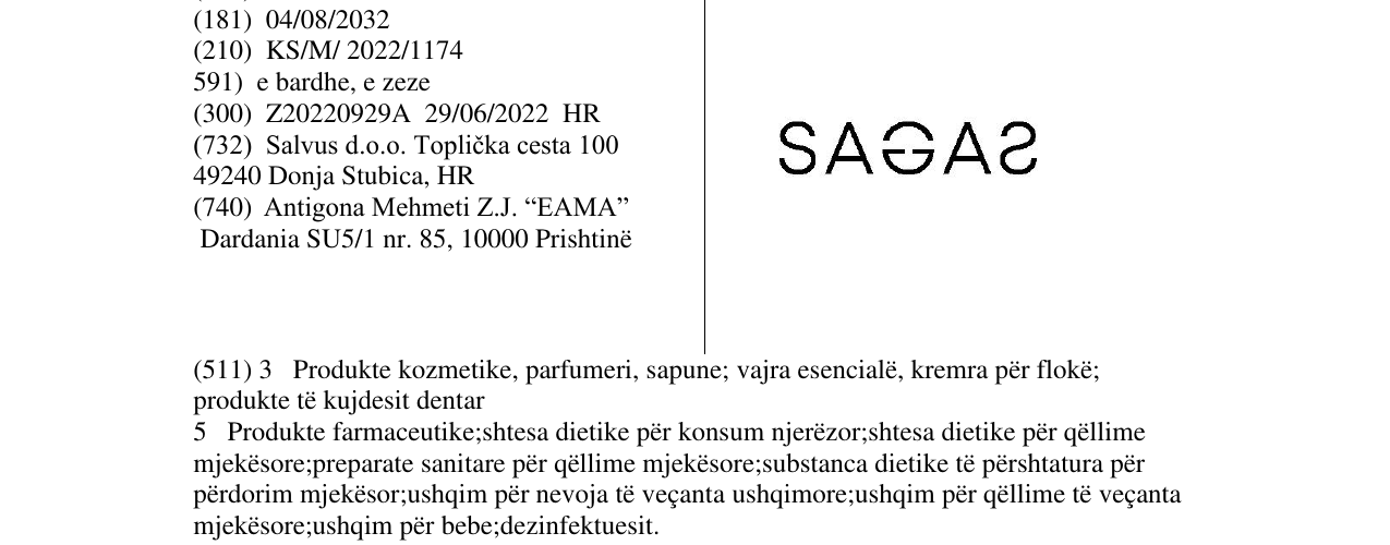 Zëri i markës Markë figurative në buletin