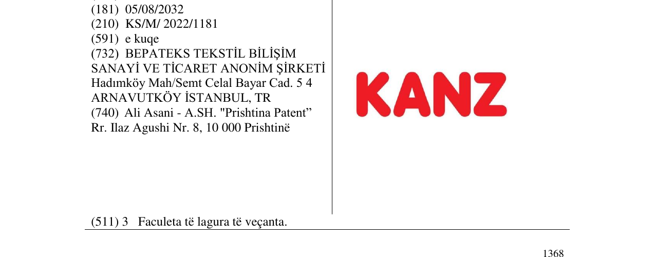 Zëri i markës Markë figurative në buletin