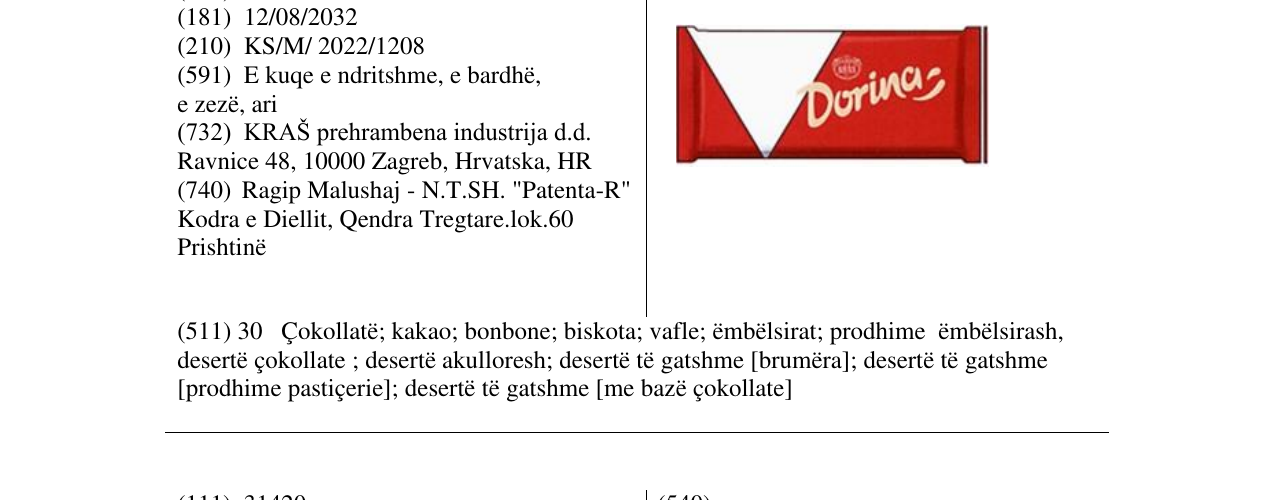 Zëri i markës Markë figurative në buletin