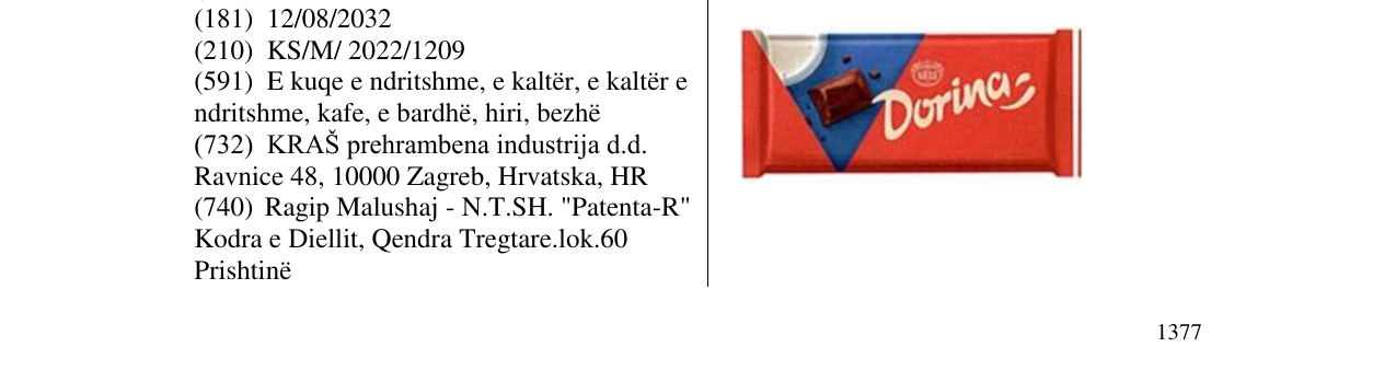 Zëri i markës Markë figurative në buletin