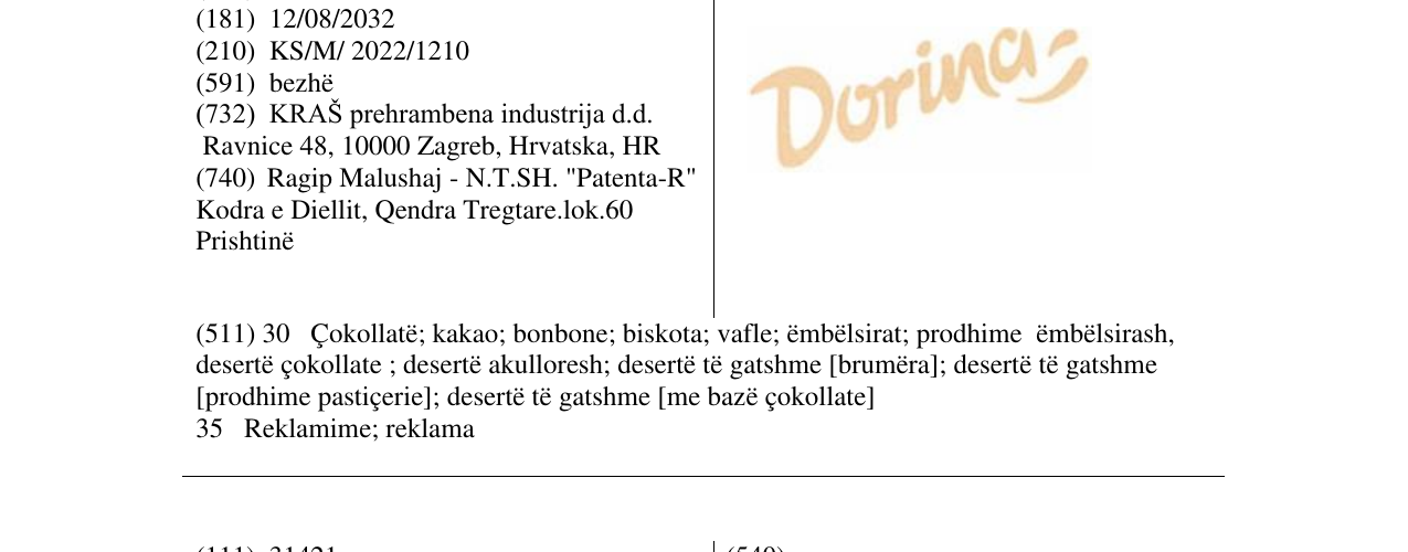 Zëri i markës Markë figurative në buletin