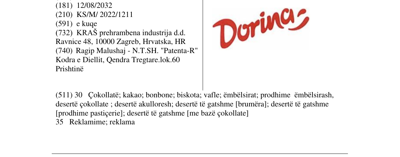 Zëri i markës Markë figurative në buletin