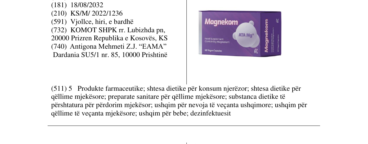 Zëri i markës Markë figurative në buletin