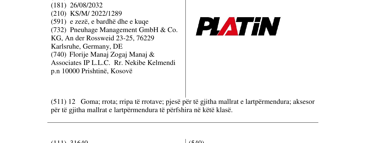Zëri i markës Markë figurative në buletin