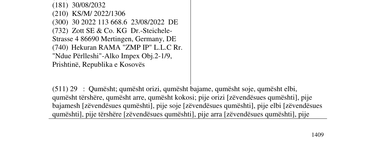 Zëri i markës MOJE SVE në buletin