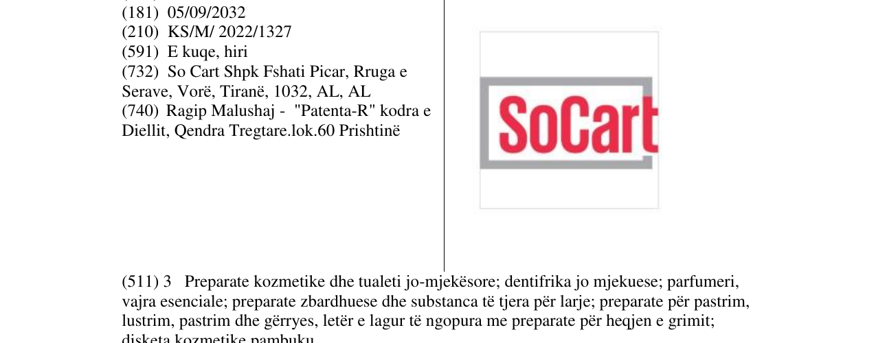 Zëri i markës Markë figurative në buletin