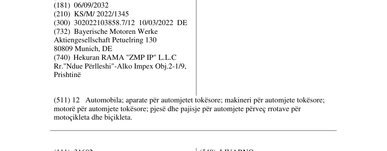 Zëri i markës BMW ALPINA në buletin