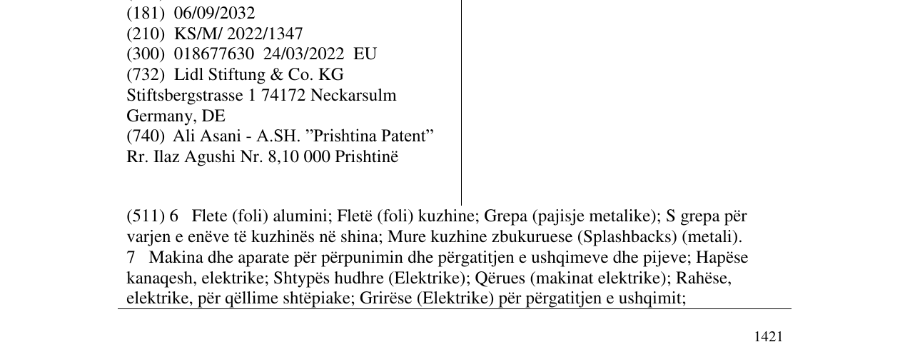 Zëri i markës LIVARNO në buletin