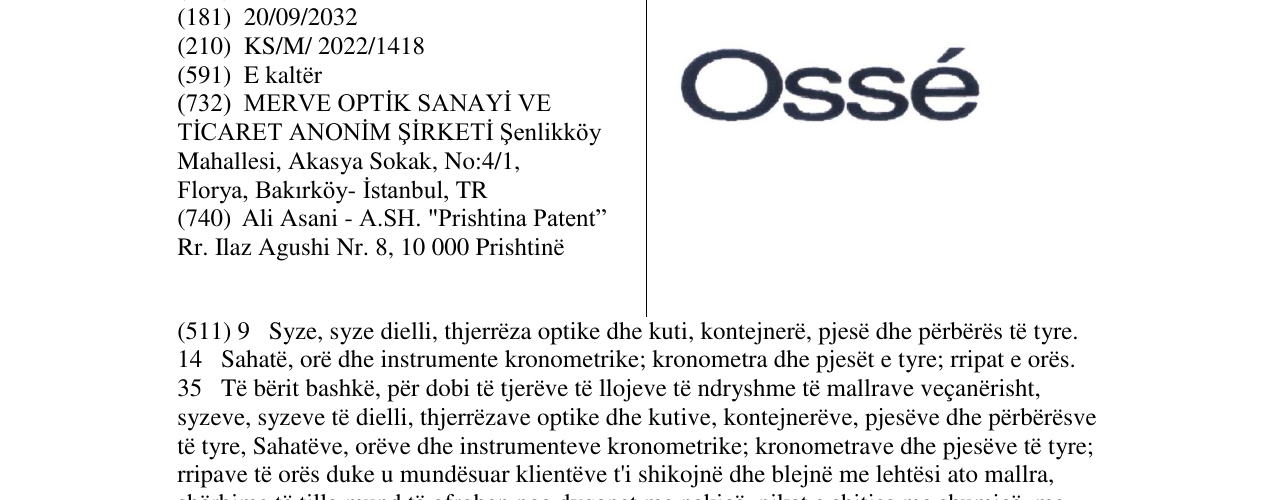 Zëri i markës osse në buletin