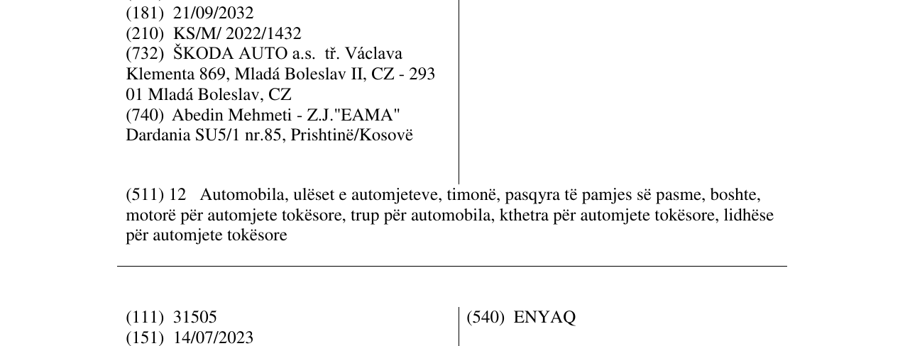 Zëri i markës KAMIQ në buletin