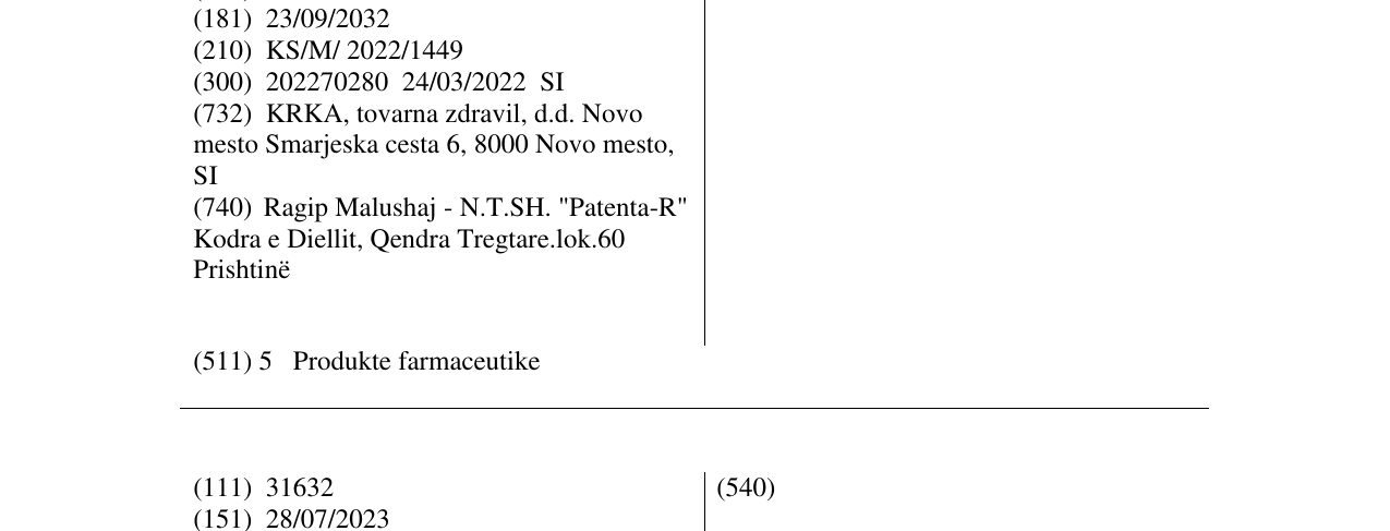 Zëri i markës CO-ATORIS në buletin