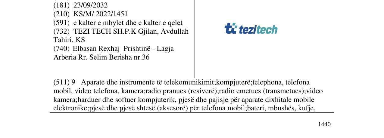 Zëri i markës tezitech në buletin