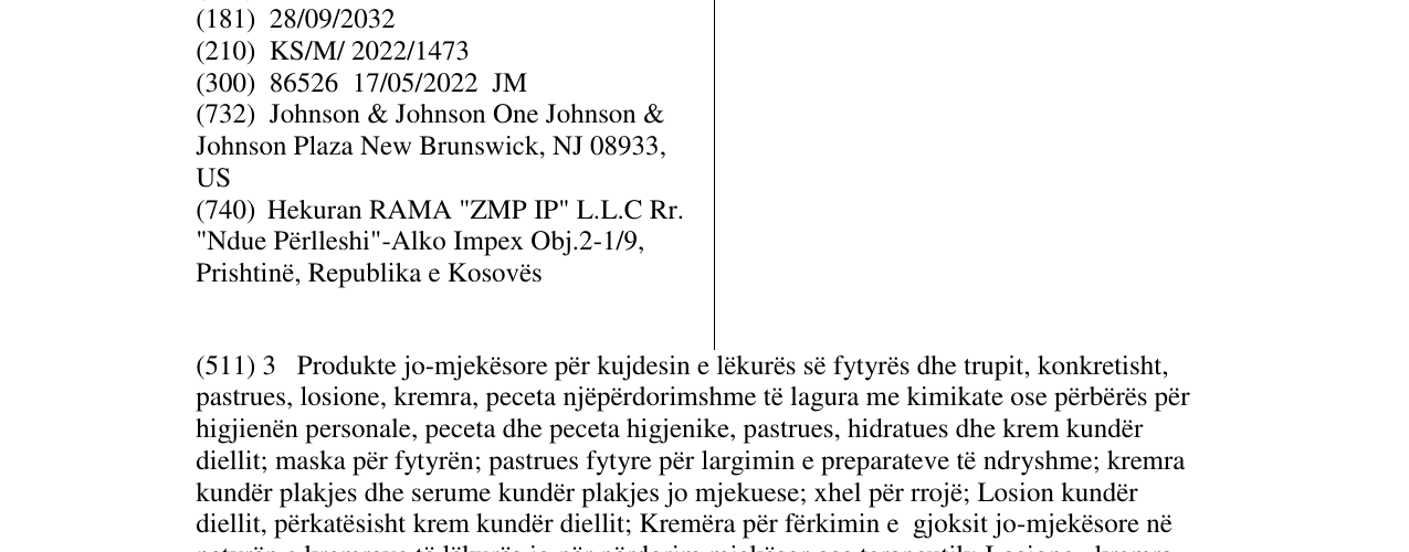 Zëri i markës KENVUE në buletin
