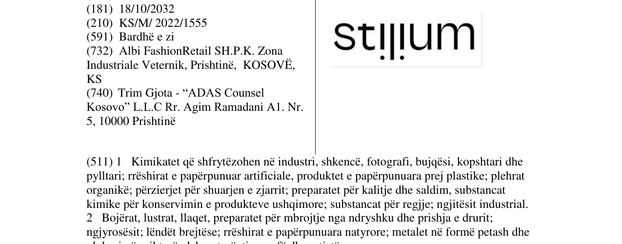Zëri i markës Markë figurative në buletin