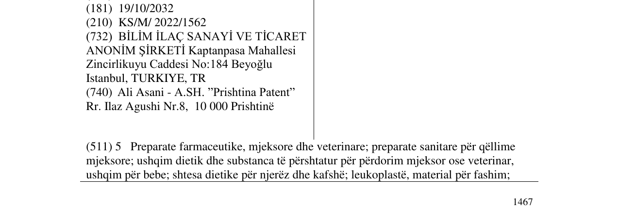 Zëri i markës MOMECON në buletin