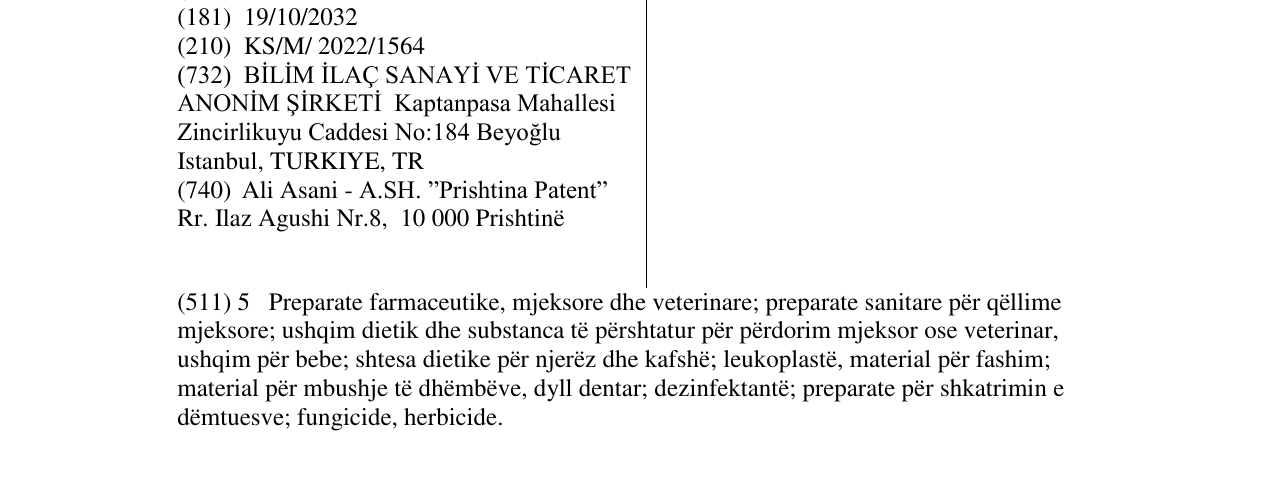 Zëri i markës FORSEF në buletin