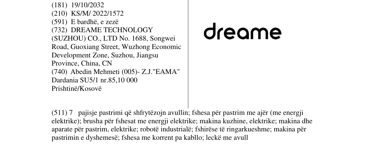 Zëri i markës dreame në buletin