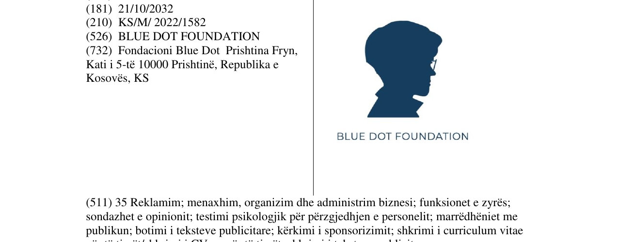 Zëri i markës BLUE DOT FOUNDATION në buletin