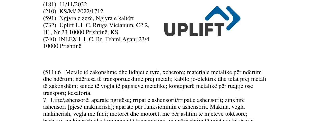 Zëri i markës UPLIFT në buletin