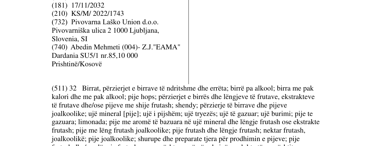 Zëri i markës L Malt në buletin