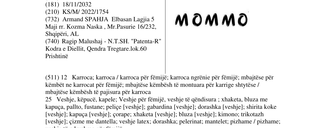 Zëri i markës MOMMO në buletin